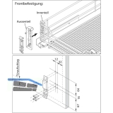 VAUTH-SAGEL Frontbefestigung, Stahl silberfarbig RAL 9006