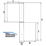 Konstruktionsband 2 tlg. 140 x 50 x 4 mm, Stahl blank