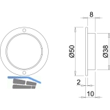 Sensorschalter CAPSENS 12 V/DC, max. 30 W, mit Verteiler