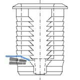 Einbohrbchse, 14,5 mm, Stahl verzinkt (94219)