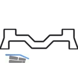 MACO Fiber-Therm Aufsatzschiene fr Holz, L=3500, B=42 mm, silber (454793)
