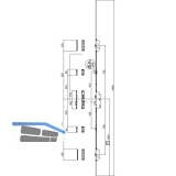 MFV-Schloss Maco Z-TF PT MF-i.S, DM 65,Stulp 2400 x 16 x 3 mm eckig,silberfrbig