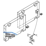 Ziehl - 25 Mitnehmer zum Anschrauben 15 x 15 x 20, StahL - verzinkt, mit Gui