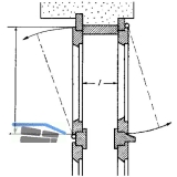 Oberlicht-Z-Schere, Angriffarm 150 mm, Mittelstck 310 mm, Stahl verzinkt