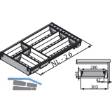 BLUM ORGA-LINE Besteckeinsatz Set ZSI.XXXBI3N, Nennlnge 550 mm