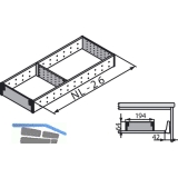 BLUM ORGA-LINE Facheinteilung Set ZSI.XXXFI2N, Nennlnge 450 mm