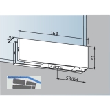 Unterer Eckbeschlag DORMA PT 10, Glas 10 mm, Edelstahl (03.100)