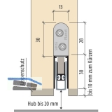 Trdichter Planet HS-FH-RD, 1210 x 13 x 30 mm, einseitig, Aluminium natur