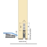 Trdichter PLANET US-RD, 1085 x 8 x 30 mm, einseitig, Aluminium natur