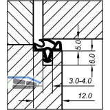 Trdichtung EV 5990, Kunststoff braun