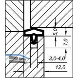 Trdichtung EV 0680 KS, Kunststoff braun