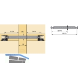 HETTICH RASTEX 15 Doppeldübel, Mittelwand 19, Bohr ø8, Spannmaß 49/30