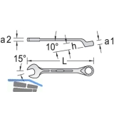 GEDORE Ringmaulschlssel 1B DIN3113B 32 mm Ringseite gekrpft