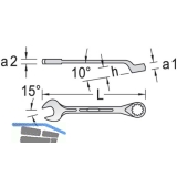 GEDORE Ringmaulschlssel 1B DIN3113B 13 mm Ringseite gekrpft