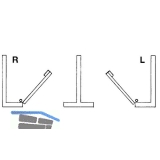 Rustikales Schlossset Drau BB, rechts, DM 73,5, Eisen alt gebrstet