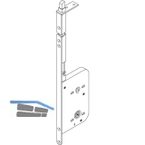 Schiebetr Stangenschloss Silent Stop, WC, DM 60, Stulp 315 x 16 mm, verzinkt