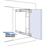 ACCURIDE 1234 Beschlgegrt., Lnge 608 mm, Stahl schwarz chromatiert