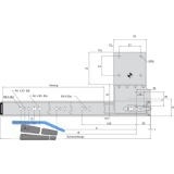ACCURIDE 1234 Beschlgegrt., Lnge 506 mm, Stahl schwarz chromatiert