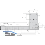 ACCURIDE 1234 Beschlgegrt., Lnge 608 mm, Stahl schwarz chromatiert