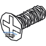 Befestigungsschrauben zu Festglashalteprofil - M 3 x 8, StahL - verzinkt