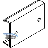 DIVIDO 100 H Clipteil gelocht, fr Holzblende, 9,5 x 29 x 97, Aluminium eloxiert