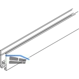 EKU DIVIDO Rahmenprofil horizontal, Lnge 2500 mm, Aluminium eloxiert