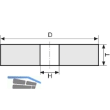 TYROLIT Schleifbockscheibe Normalkorund Form 1 gerade 150 x 20 x 32 mm Korn 60