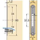 HETTICH PRESTIGE 2000 Schlieblech Typ 8012, Zubehr, 45750