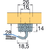 HETTICH PRESTIGE 2000 Schliehaken, Zubehr, links, 72267