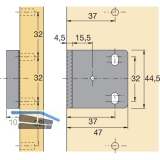 HETTICH PRESTIGE 2000 Anschlagwinkel Typ 4515, Zubehr, 79786