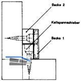 Schrankverbinder KM 270, 34 x 30 x 19 mm, Kunststoff wei