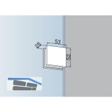 Schraubhalterung PT 90, Glasstrke 10 mm, Edelstahl (07.021)