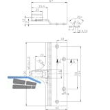 Aufnahmeelement für M 10 x 1, Stahl verzinkt