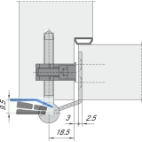 Klemmbock fr Holzzargen V 3604, Stahl verzinkt