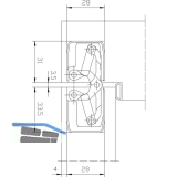 Trband TECTUS TE 340 3D, verdeckt f. stumpfe Tren, Edelstahl-Effekt