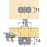 HETTICH PRESTIGE 2000 Zyl.-Drehstangenschloss Z23 Set, Dornma 25, 18