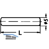 Steckbodentrger Stift, Bohr  5 mm, Lnge 20 mm, vernickelt, VPE 100 ST