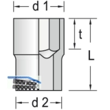 GEDORE Steckschlssel-Einsatz 19 DIN3124 1/2\vierkant 10.0 mm sechskant