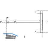 BETA Sechskant Stiftschlssel 951 mit T-Griff 2.5 mm