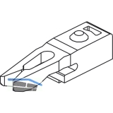 EKU CLIPO 10/15 Stopper mit Rckhaltefeder, Kunststoff grau