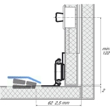 ACCURIDE 1316 Synchronsteuerung, Schienenlnge 550 mm