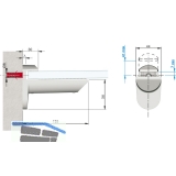 Tablar-Klemmtrger Kaiman, Materialstrke 7-41 mm,Zinkdruckguss silberfarbig