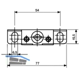 Tablartrger Nova 15, Tablarstrke 19 mm, Bolzen  12 mm, glanzverzinkt