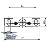 Tablartrger Nova 15, Tablarstrke 19 mm, Bolzen  10 mm, glanzverzinkt