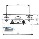 Tablartrger Nova 20, Tablarstrke 24 mm, Bohrtiefe 114 mm, glanzverzinkt