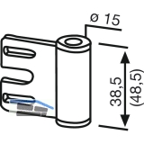 Trband Rahmenteil 11.309, Bandhhe 48,5 mm, Stahl verzinkt