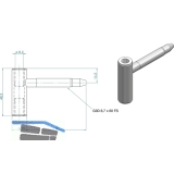 Trband Rahmenteil SCH 27- Holz, Bandhhe 48,5 mm, Stahl verzinkt