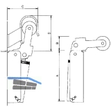 Trschlieer Justor, Gr. FR 1, Trbreite - 900 mm, Edelstahl