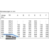 ACCURIDE 5321 Kugelkfigfhrung - berauszug, L 500 mm Stahl chromatiert