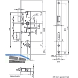 Fluchttrschloss WILKA 6667, 1-flgelig, Funktion E, DM 40,universal, EN179/1125